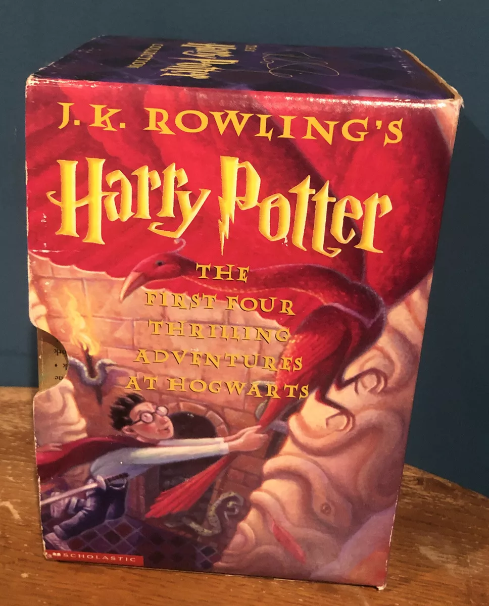 Boxed Set Harry Potter Paperback (Books 1-4) Scholastic copyright