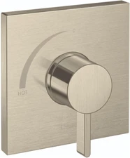 Ecostat Square Modern 1-Handle 6-Inch Wide Shower Valve Brushed Nickel, 15724821
