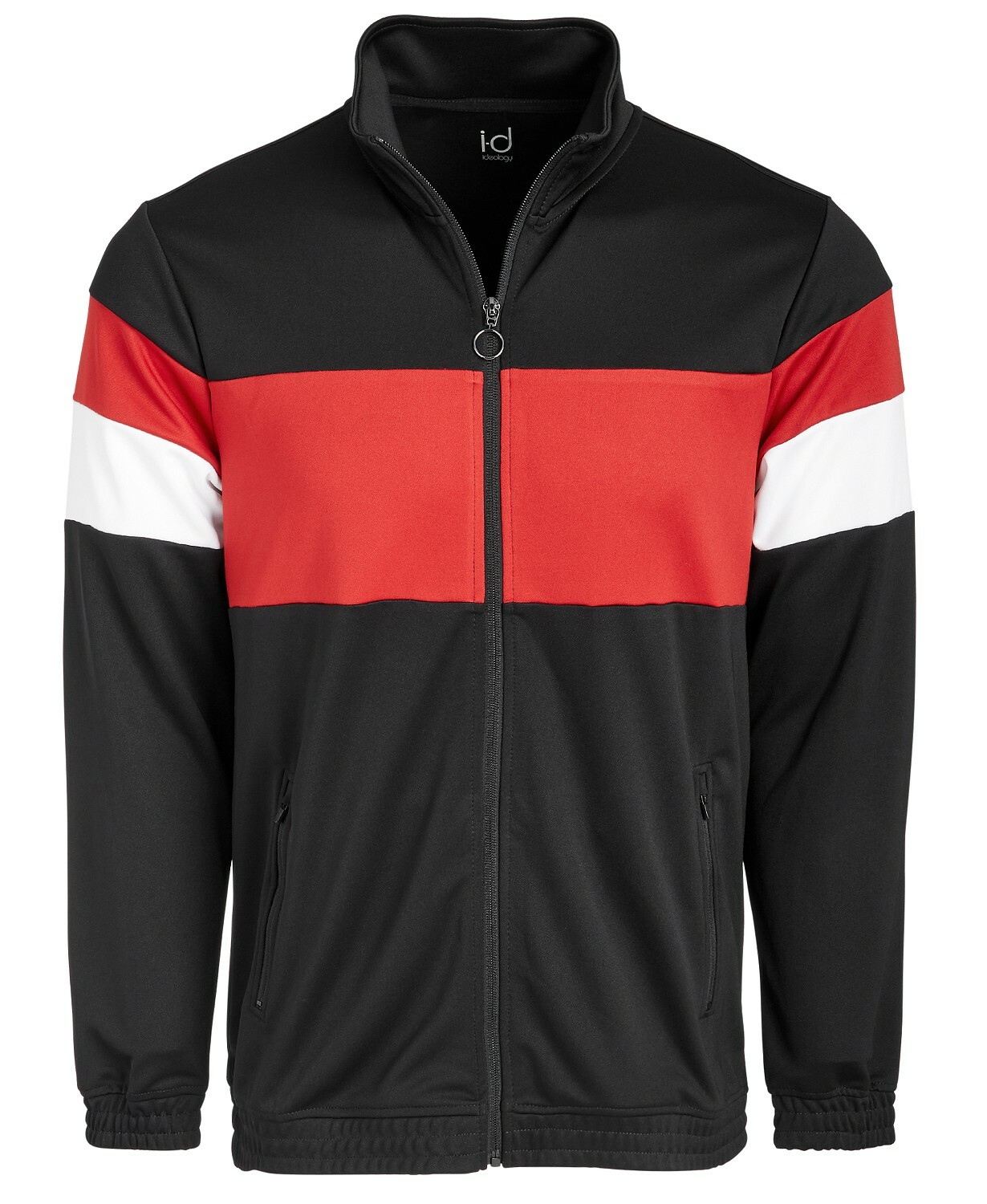 Idealogy Men's Full Zip Colorblocked Lightweight Jacket, Cho
