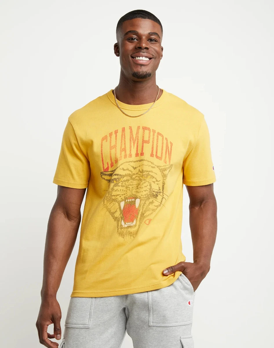 Champion heritage tee yellow sale