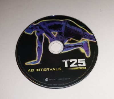 AB INTERVALS Focus T25 Alpha Replacement Beachbody Fitness Workout DVD