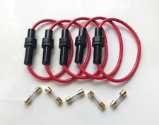 5pcs. Heavy Duty High Performance Bakelite 8 AWA AGU Fuse Holder with AGU Fuses