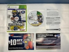 NCAA Football 14 (Xbox 360, 2013) Rare CIB Disc with Case and Perfect Inserts
