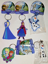 Disney FROZEN Elsa / Anna / Olaf Keychains Keyrings Soft Touch PVC - YOU PICK