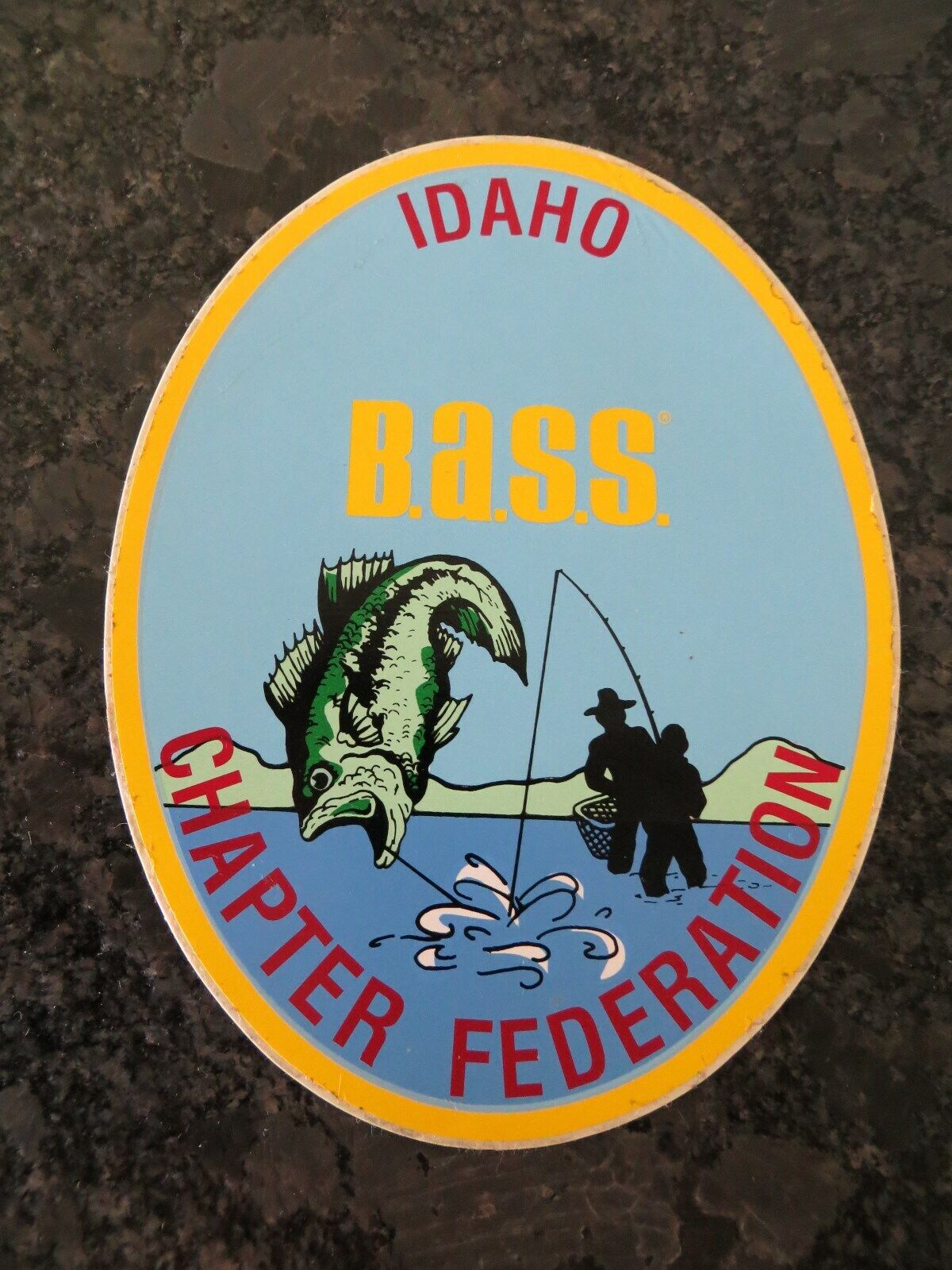 Vintage Mint Idaho BASS Chapter Federation 4 Year-end gift Luxury 1 Sticker - 5 x