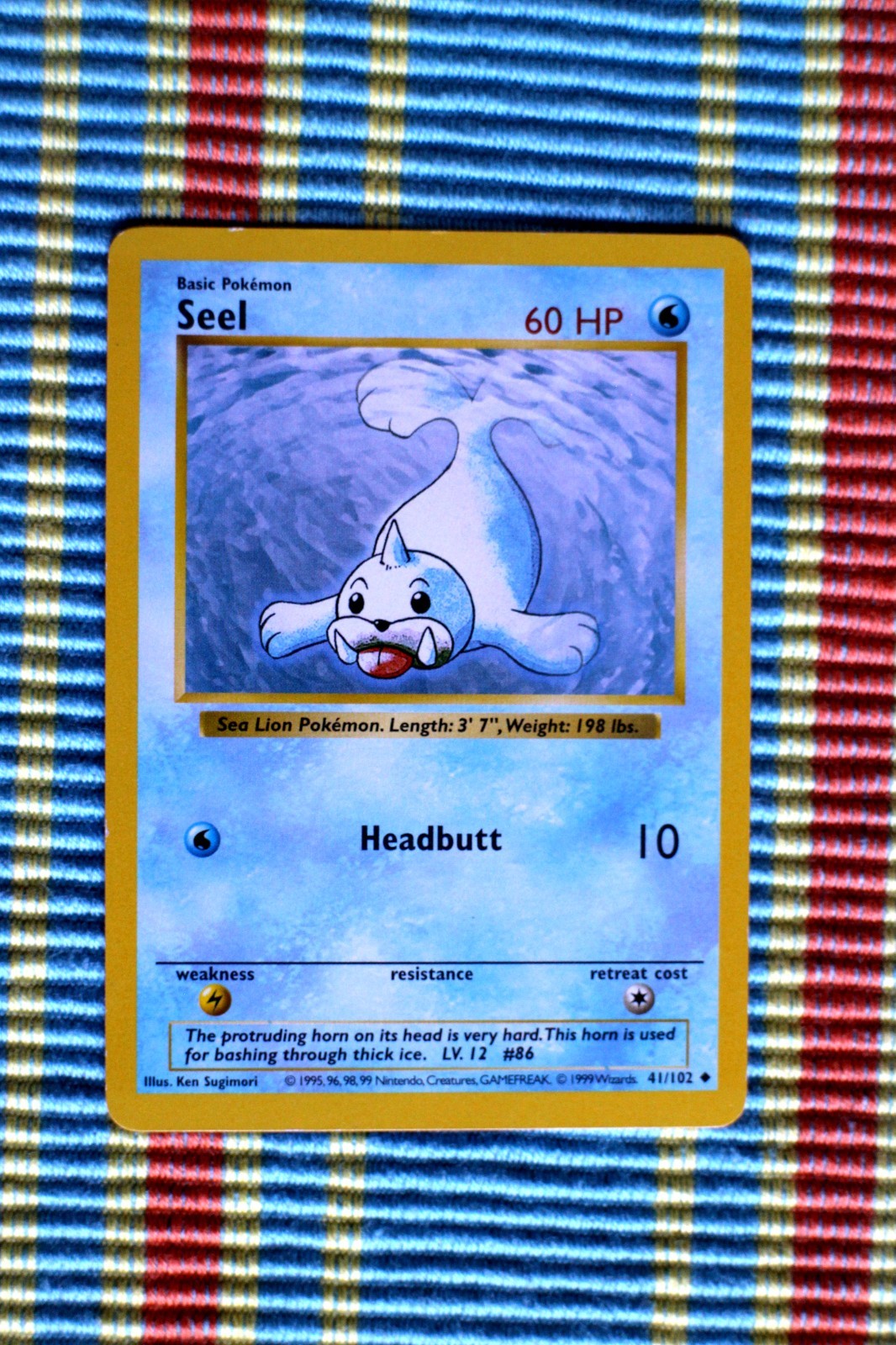 Pokémon TCG Seel Baset Set Shadowless LP #041/102