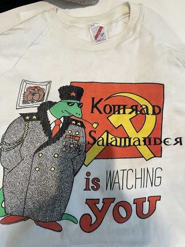 Vtg Commander Salamander “Komrad Salamander” Sweatshirt Size L