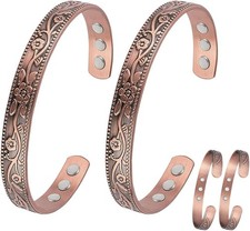 Vicmag Copper Bracelet for Women Men 100 Solid Pure Gift 9X