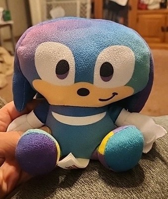 SEGA Sonic The Hedgehog KNUCKLES Gradient Big Head Plush 6  / Fuzzy & Soft / NEW