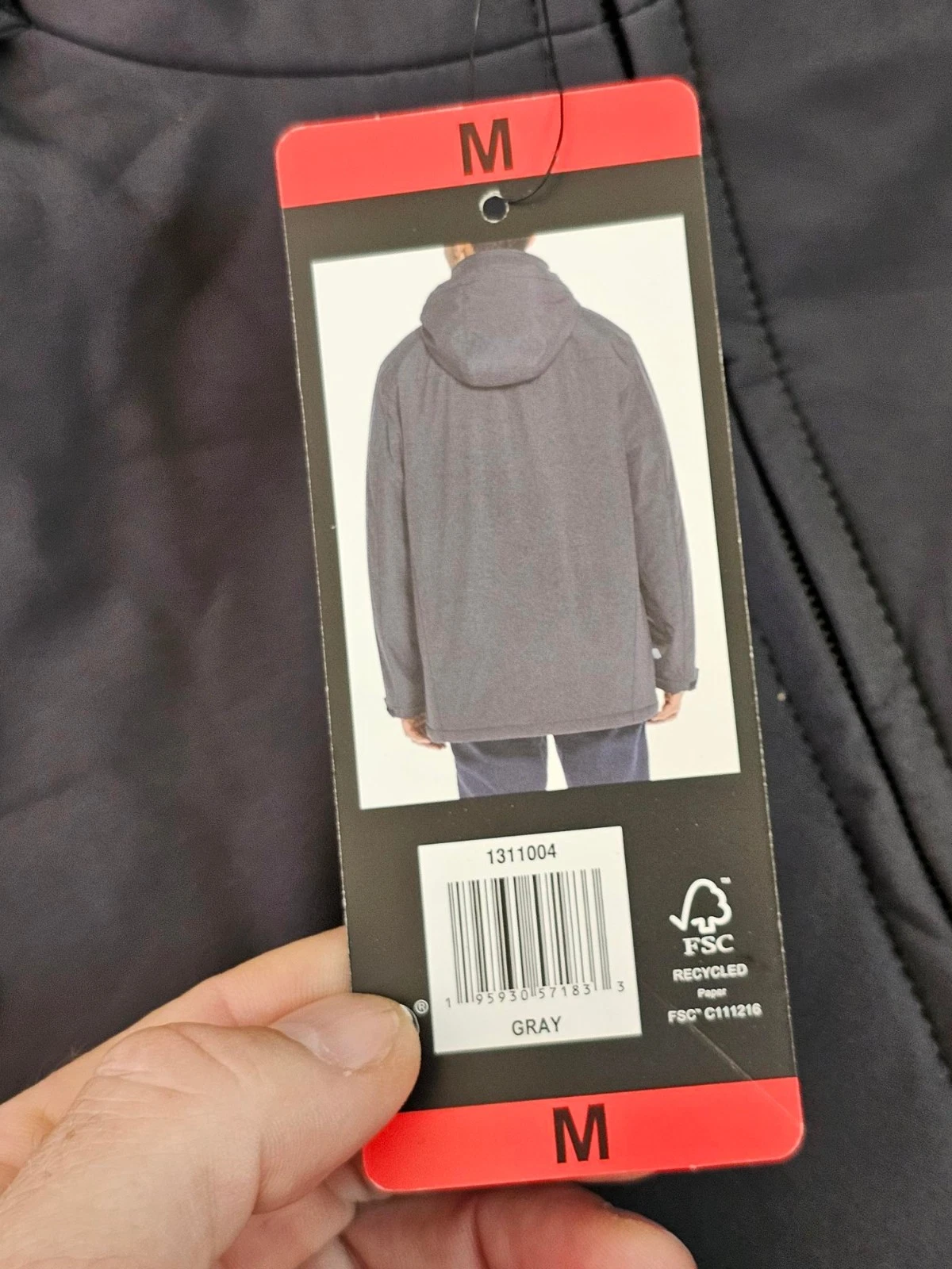 Weatherproof Men's Stretch Ultratech Windproof Winter Jacket Grey MD / MEDIUM image 3