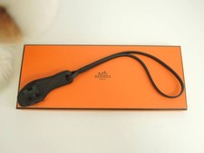 Hermes Bag Charm Oran Nano Leather Black W2.8 in Accessory New