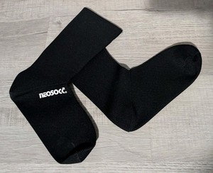 Neosock Neoprene Shoe Insert Dive Sock Sz Large Black 
