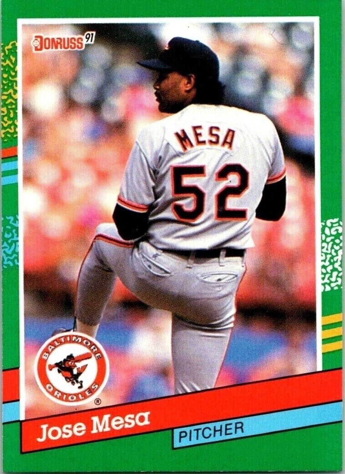 Jose Ramon Mesa Baltimore Orioles 765 Donruss 1990 Baseball Card