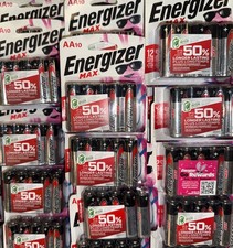 Energizer Max AA Batteries - Alkaline Battery 10 Count, 12 year life