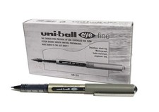 Uni Ball Eye Fine Black Ballpoint Pens 12 Count Water Resistant Ink