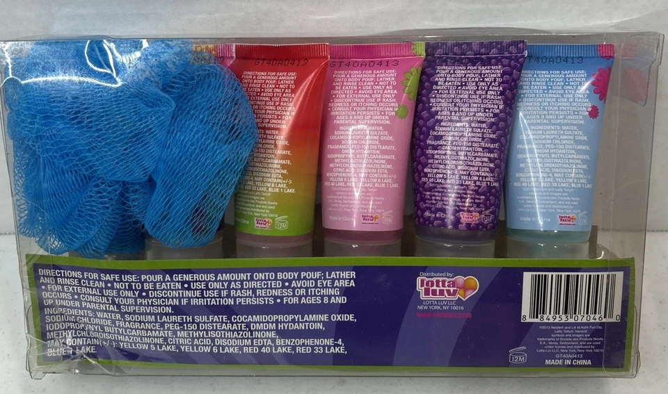 Geles de ducha perfumados para niños Laffy Taffy divertido Dip Nerds ¡Juego de regalo de 5 tubos! Navidad Foto 2 de 4