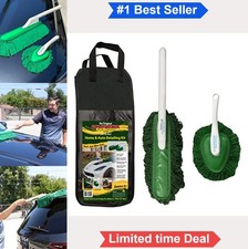 Car Duster Detailing Combo Plastic Handle Wax Treated Cotton Mop For Car Truck
