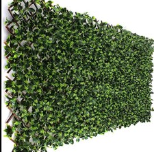 Artificial Laurel Leaf  Expanding  Trellis  Garden Privacy Screening (1m x 2m)
