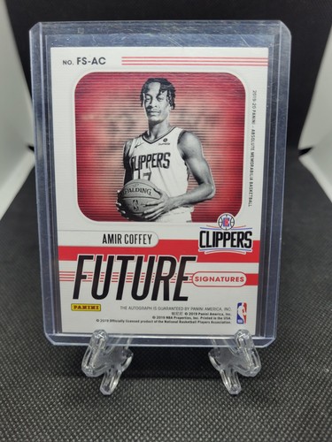 2019-20 Panini Absolute Future Signatures Amir Coffey Signed AUTO /25 Clippers - Picture 2 of 2