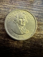 James Madison Presidential Hall Of Fame Coin Token