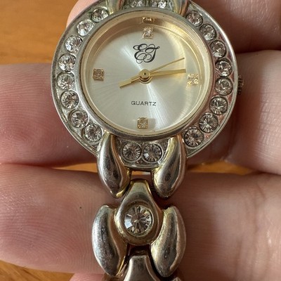 Elizebeth Taylor Quartz Watch Silver Dial Stainless Steel Band (needs battery)