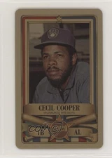 1982 Perma-Graphics/Topps Credit Cards All-Stars Gold Cecil Cooper #150-ASA3202