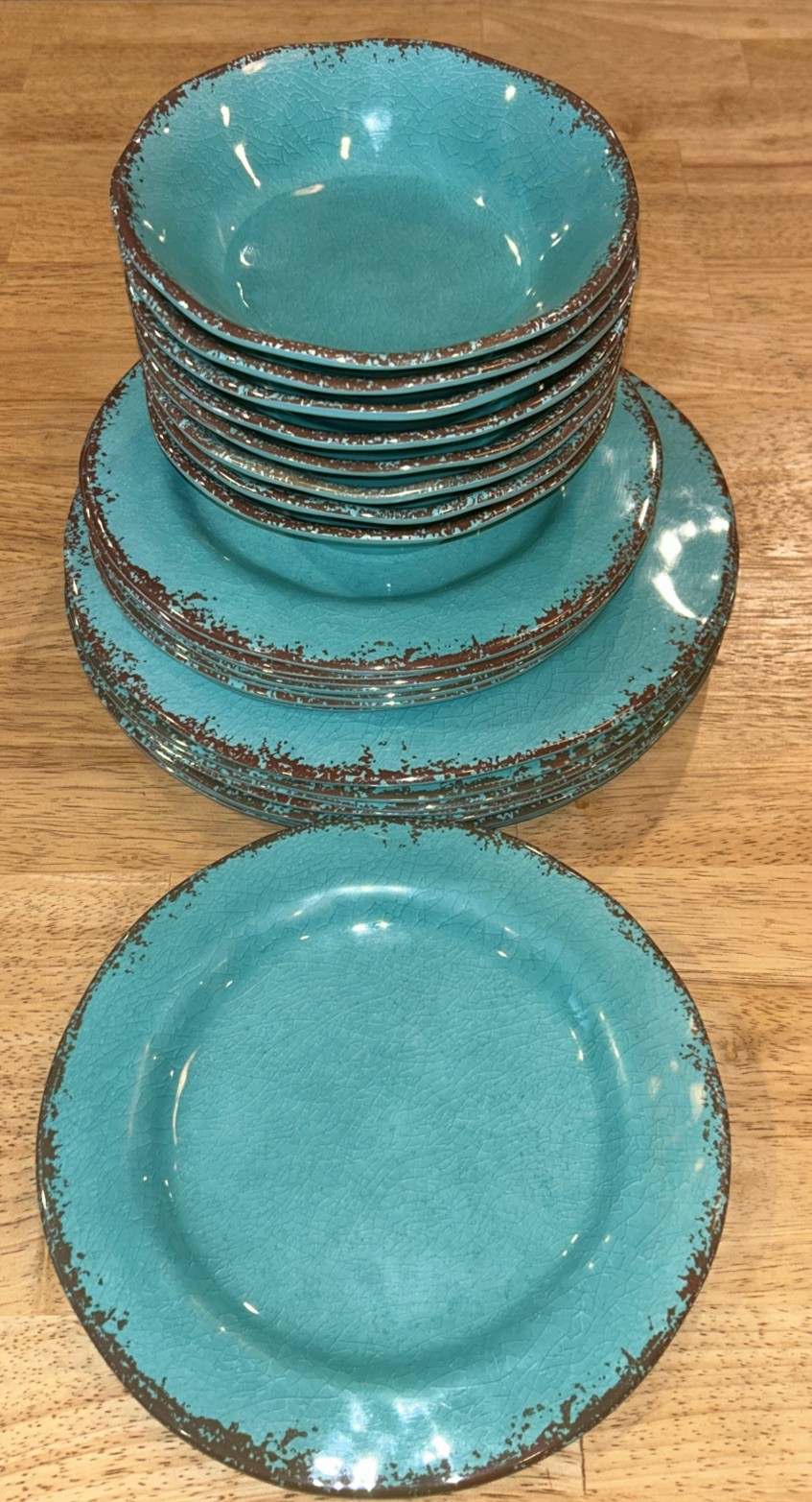 Of 23 Pcs Dinner Dishes Set For Indoor And Outdoor Use