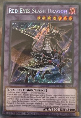 Yugioh! LP Red-Eyes Slash Dragon - LDS1-EN014 - Secret Rare - Limited Edition 