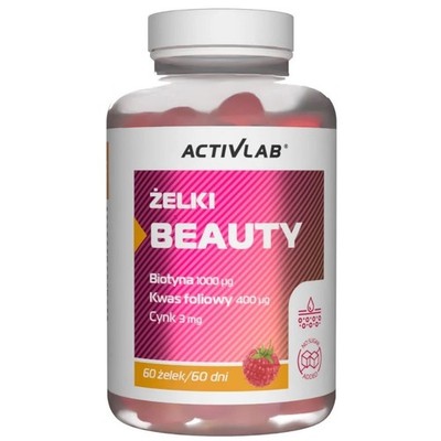 Activlab Beauty-Gels, Himbeere - 60 Stück