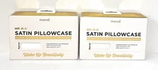 2 X Mend Satin Pillow Case. Ooh, Satin Pillowcase, Standard/Queen.