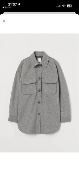 Women Reserved Shirt Coat Grey 40