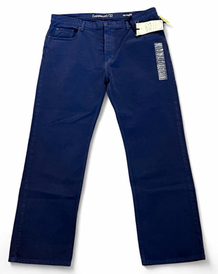 Cremieux Premium Denim Men s Straight Fit Dark Wash Blue Jeans Low Rise 42