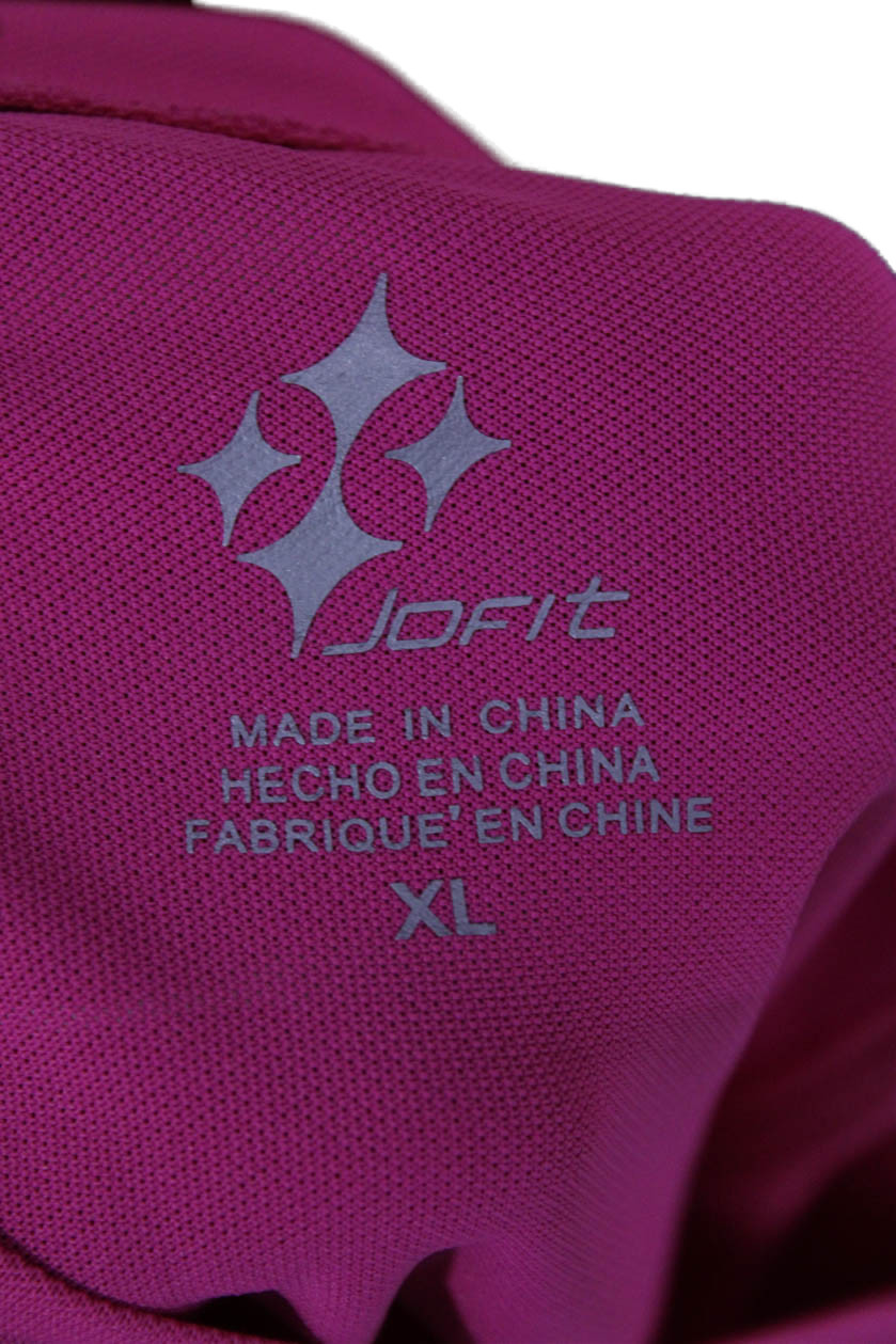 JoFit Women Basic Solid Pink Crew Neck Long Sleev… - image 6