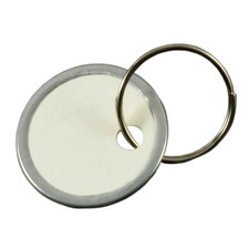 15/16" White Paper Tags with Rings 10 pcs. 
