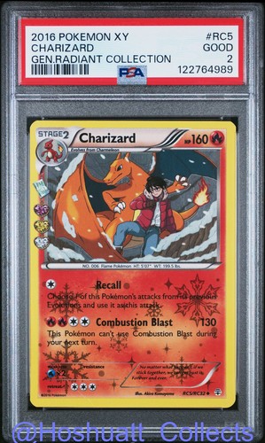 PSA 2 Charizard Rc5/83 Generations Radiant Collection Pokemon US Seller