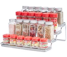 4 Tier Spice Rack Organizer Step Shelf Countertop Spice Storage Holder, for K