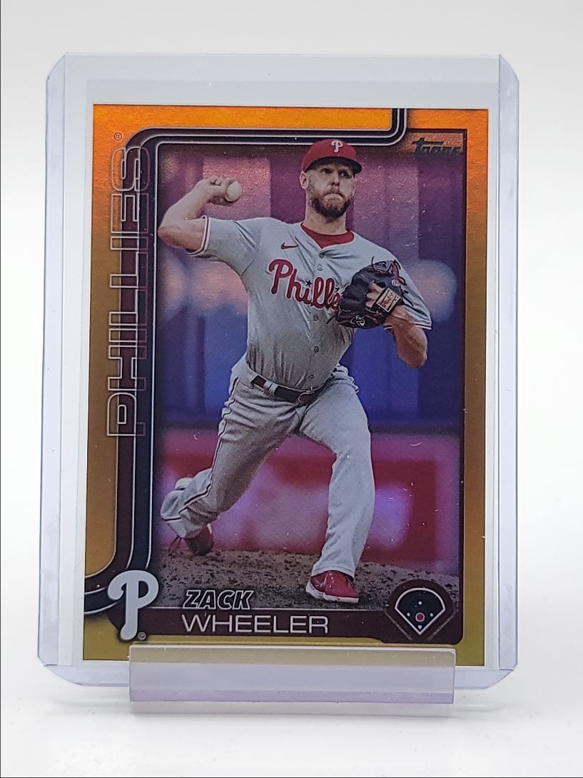 ZACK WHEELER 2025 TOPPS SERIES ONE GOLD HOLO FOIL PHILLIES /50 Q4230