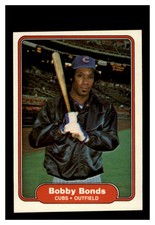 1982 Fleer #588 Bobby Bonds Chicago Cubs NM-MT
