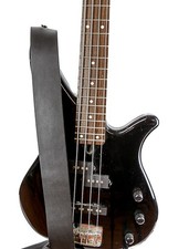 Rock Punk Gothic Plain Leather Guitar Strap Genuine Leather, Heavy Duty USA Made