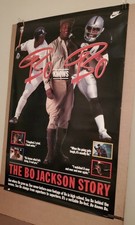 Nike BO KNOWS THE BO JACKSON STORY VHS PROMOTIONAL POSTER