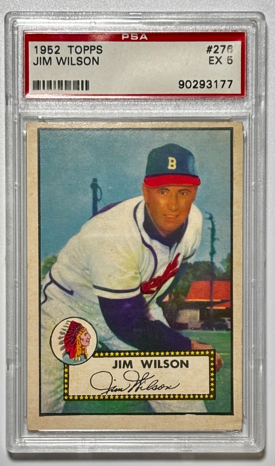 1952 TOPPS #276 JIM WILSON PSA 5 EX