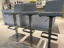 Bar Stool Counter Height Chair Set of 3 360° Swivel, Adjustable Height