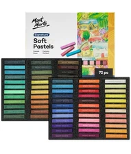 Soft Pastels Signature 72pc, Set of 72 Assorted Colored Pastel Sticks, Vibran...