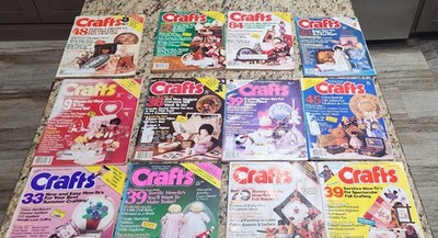 12 Crafts Magazine October 1984 - September 1985 Patterns Halloween Easter ++