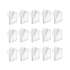 15Pcs Transparent Wall Mounted Sticky Pads for Kitchen Bathroom Shower Caddy ...