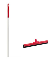 Vikan Floor Squeegee 55cm Mop Wet Shower with Handle Industrial Heavy Duty Red