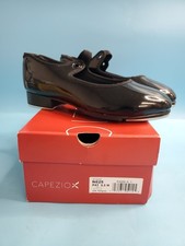 Capezio N625 Women's Size 5.5 Jr. Tyette Tap Dance Shoes, Polished Black Patent