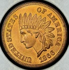 1866 Indian Head Cent Penny Gorgeous Superb BU++ Key Date