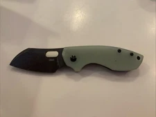 CRKT Blade HQ Exclusive Pilar 5311JKD2 - Jade G10 - Black Stonewashed D2 VG