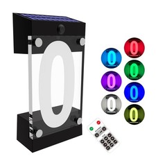 Acrylics Solar Address Sign, Led Illuminated Solar House Numbers for Outside,...